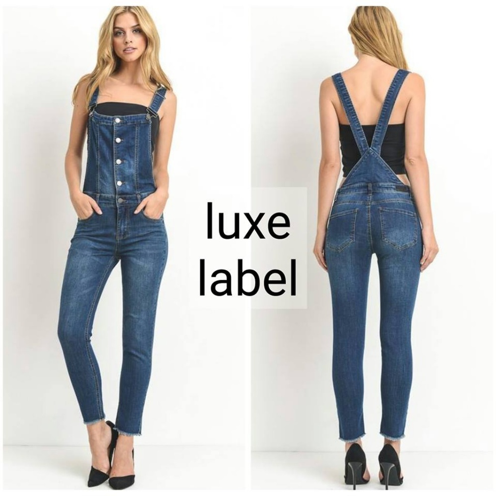 PREMIUM BUTTON UP RACERBACK OVERALLS - Picture 3 of 6